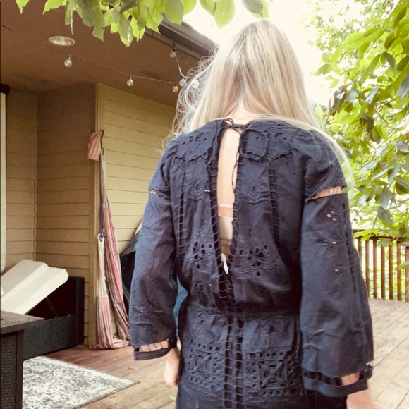 Free people vintage voile dress size medium lowest price - Picture 4 of 7